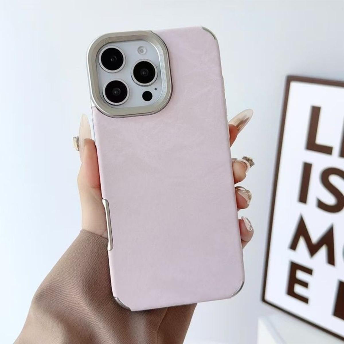 

Snow Mountain Pattern Leather Material Phone Case for For Apple 17PROMAX Creative Couple Trendy Men s Protective Cover Simple For iPhone 11