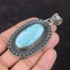 Larimar Edelstein Anhänger 925 Sterling Silber Anhänger Larimar Schmuck Erstaunlicher Vintage Anhänger Handgefertigter Anhänger Geschenk für Ihn Anhänger für Frauen