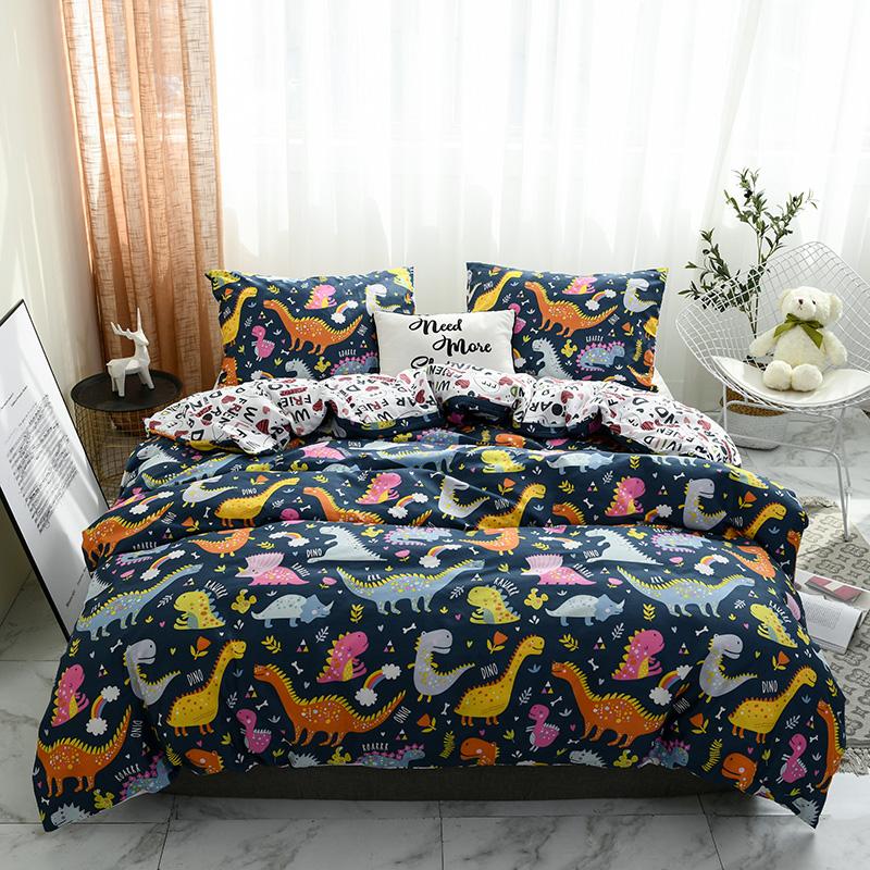 

Комплект постельного белья с пододеяльником «Динозавры» Размер Твин Квин Кинг 240x220 Скандинавское покрывало 150 Евро Постельное белье 2 Спальни Покрывало 200x200 EU Single 135x200 cm