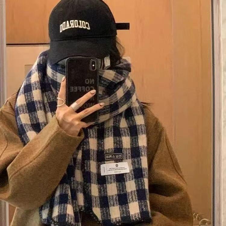 Women's European and American Style Long Fringe Mohair Scarf - Warm Autumn/Winter Shawl & Neck Warmer