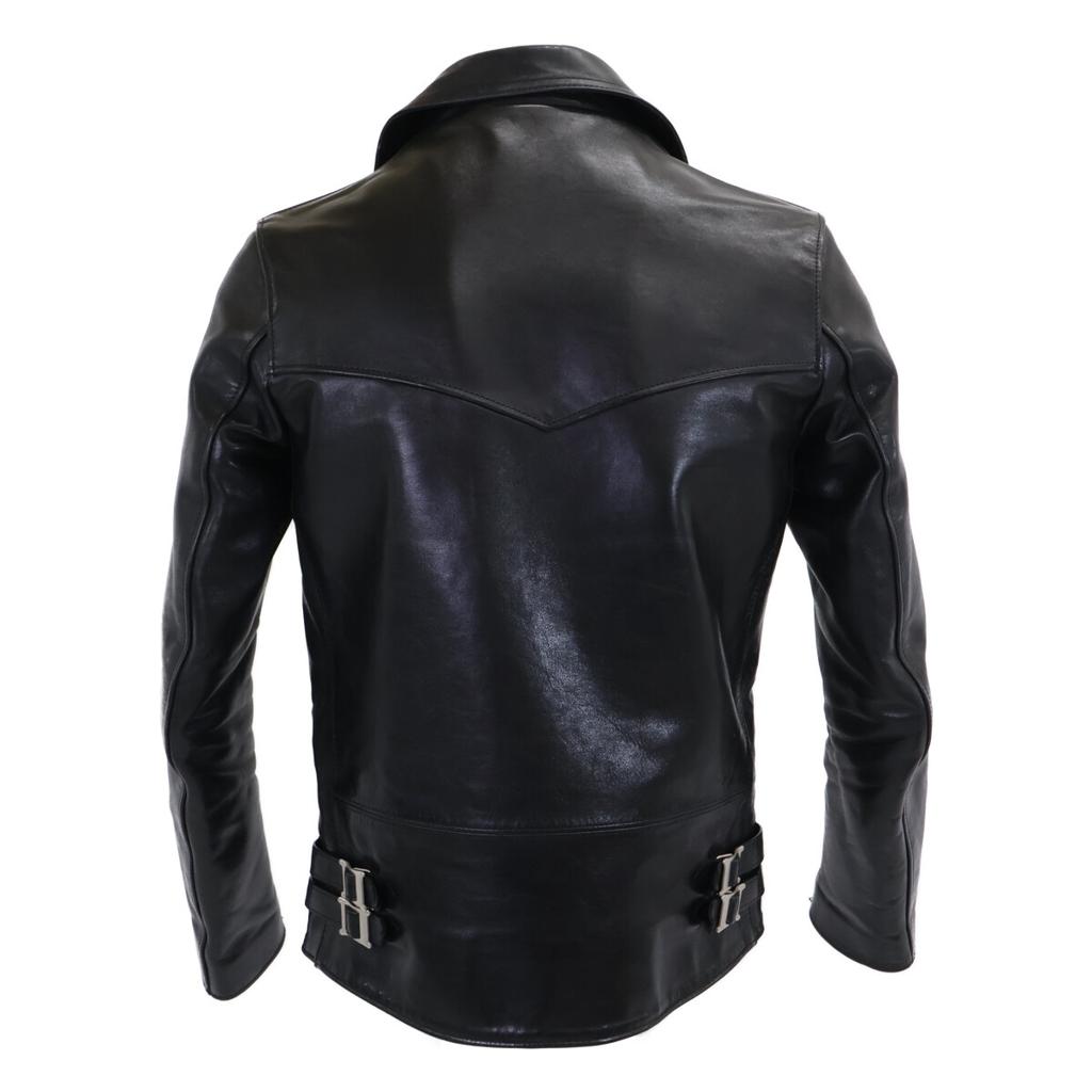 ADDICT CLOTHES AD-02L Doppel-Rider's Jacke aus Pferdeleder Jacke 38 schwarzGebraucht
