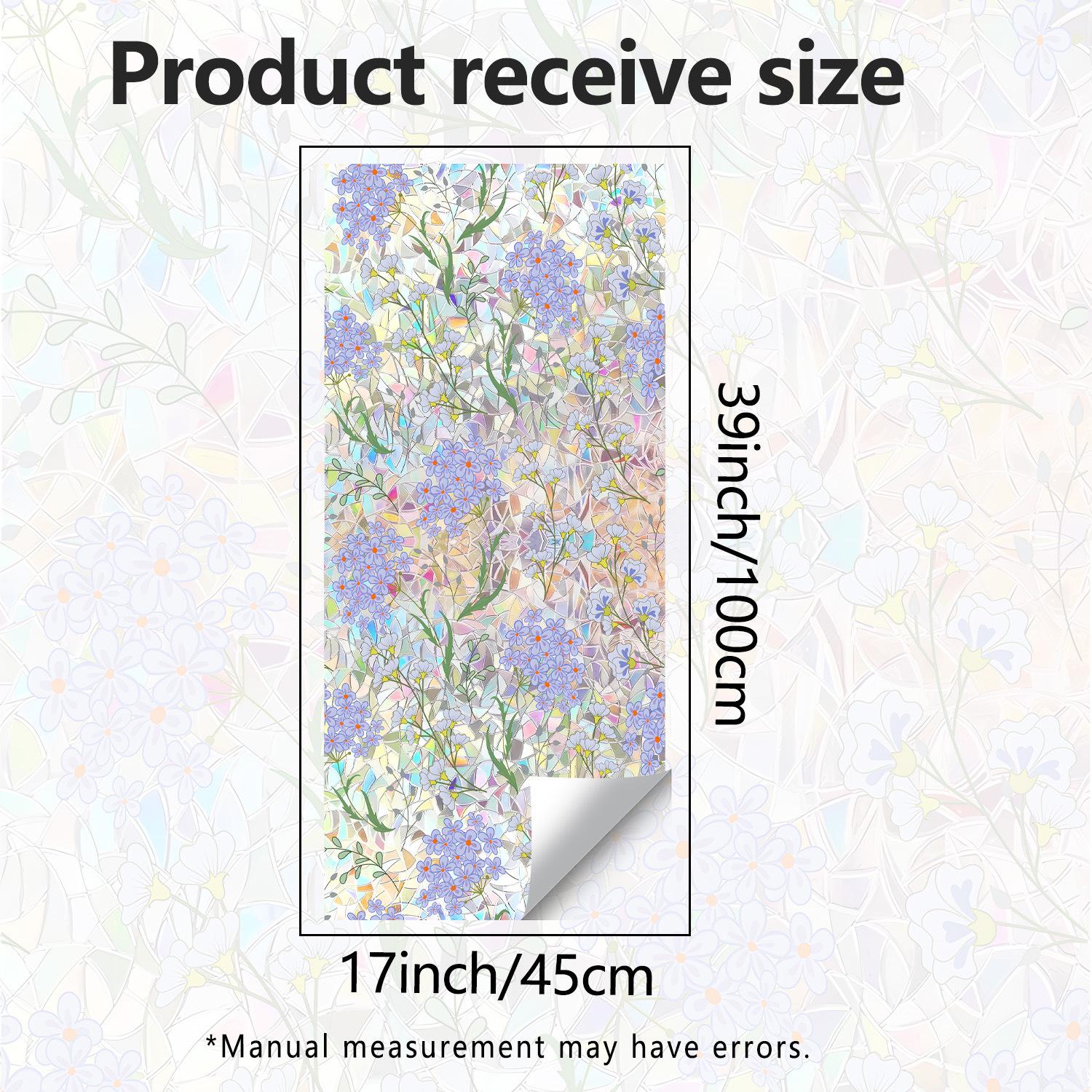 

Creative Colored Glass Forget Me Not Bedroom Living Room Wall Decoration Stickers