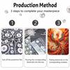 5D DIY Pearl Diamond Painting Kit Mythical Phoenix Full Drill Embroidery Mosaic Art Home Wall Decor Gift