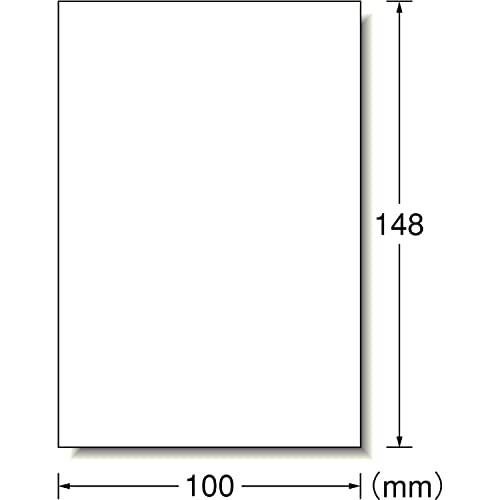 A-One Label Sticker Postcard Size Uncut 20 Sheets 31521