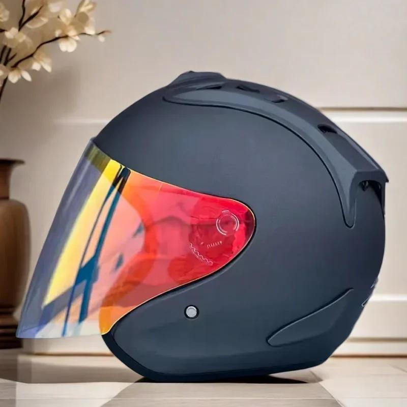SZ Ram 3/4 Open Face Helmet Approved Racing Safety Hat Summer Season Safety Single Len Motorcycle Helmet Women Men ECE Capacete