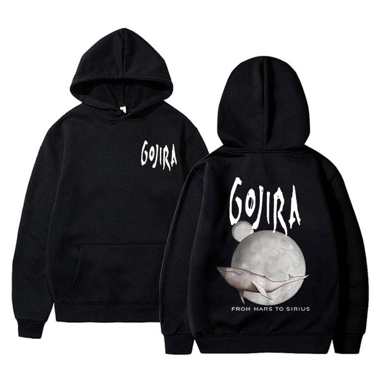 France Metal Band Gojira From Mars To Sirius Flying Whales Music Album Graphic Hoodie Male Fashion Vintage Pullover Tracksuit