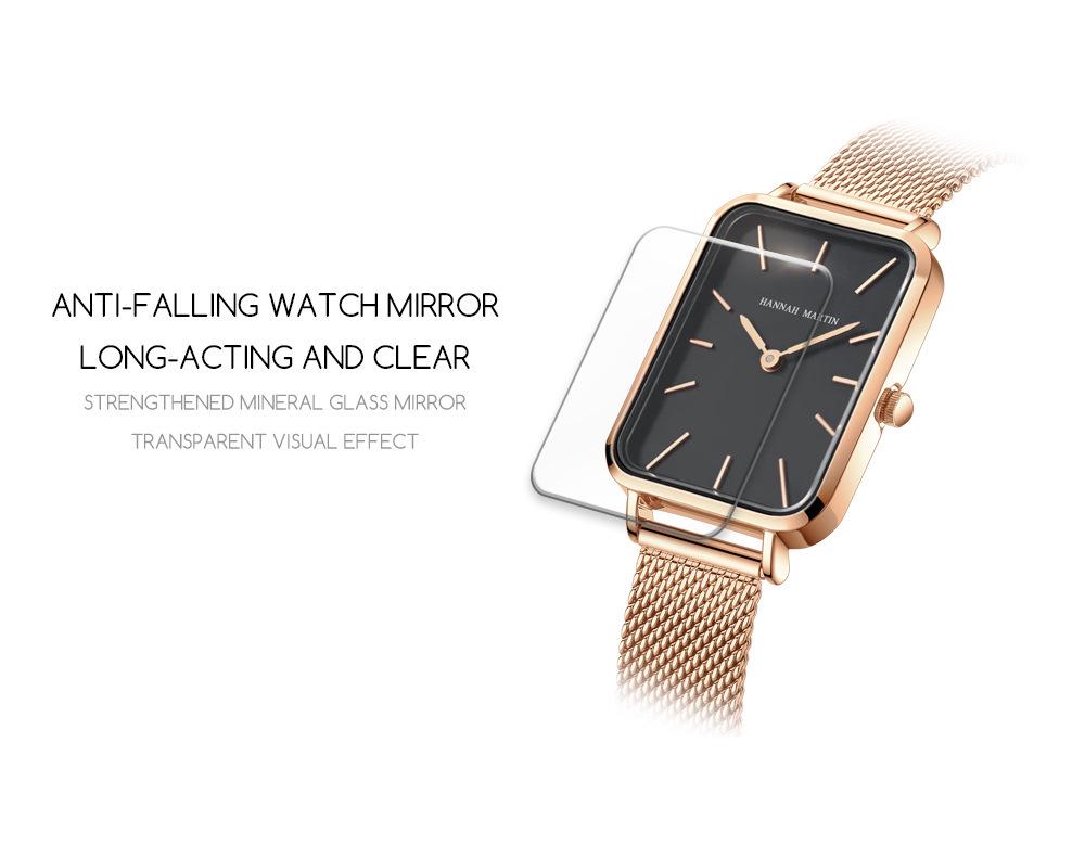 Japanese Movement Retro Square Dial Waterproof Women's Watch - Light Luxury, Fashionable, Casual Design