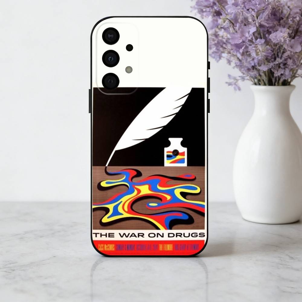 T-The W-War on D-Drugs Band Phone Case For Samsung Galaxy A73,A72,A71,A70,A53,A52,A51,Soft Silicone Black Cover