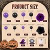 44pcs Halloween Cake Decorations Wednesday Addams Cake Mini Balloons Rose Flower Ghost Topper Gothic Cake Decorations