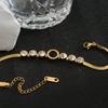 Real Gold Plated Zircon Bracelet for Women Round Marquise Luxury Fashion Jewelry fashion jewelry bracelets bangles