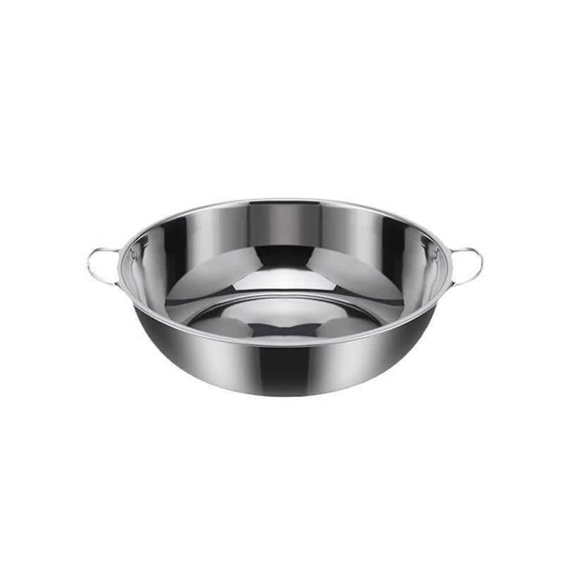 Jingzhouyuan Verdickter Edelstahl-Hot Pot mit Doppelgriffen