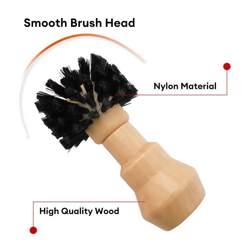 Residual Powder Sweep Portafilter Cleaning Brush Wooden Handle Barista Brush  Kitchen Use