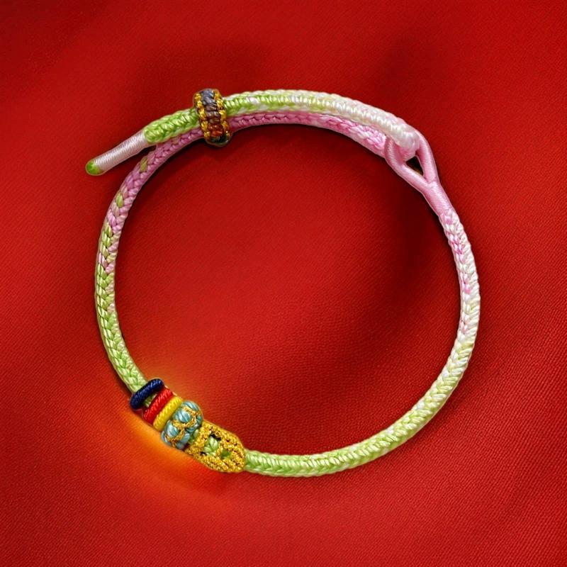 Hand-Woven Adjustable Bracelet Unisex Lucky Charm Bracelets Perfect Bangles Gift For Friends And Relatives