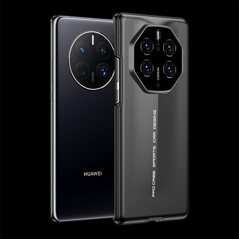 Ultra Slim Full Coverage Phone Case Mate 50 Pro 40 30 With Metal Camera Ring Shockproof Magnetic Stand PC