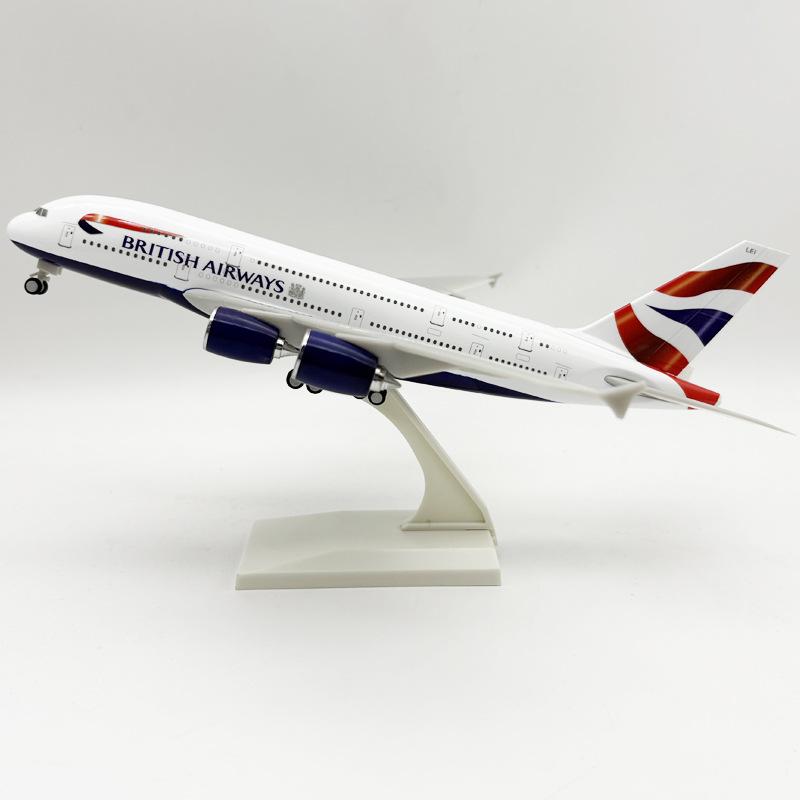 1 Set 1/240 A380 Airlines Series 30cm Airways Resin Model Planes Collectible Desk Accessories Airplane Model Room Decoration