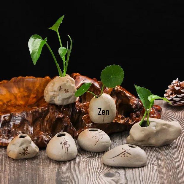 

Дзен Чайный Столик Керамические Украшения: Украшения для чайного питомца из искусственного камня для подноса или офиса