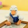 PP Cotton Glasses Duck Plush Keychain Fluffy Plush Doll Pendant Yellow Duck Plush Keyring  Unisex