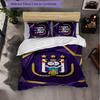 Biancheria da Letto a Tema FC Anderlecht Set 3 Pezzi Copripiumino Biancheria da Letto Decorativa Per Stanza Adolescenti Decorazione Casa
