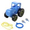 With Music Light Mini Blue Tractor Early Learning Educational Car Farmer Toy Sliding Toy Play Fun Musical Car Model Kids Toy