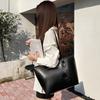 Bolso de Hombro de Cuero Sintético de Edad Media, Bolso Cruzado con Múltiples Cremalleras, Carteras Casuales de Color Sólido para Mujer