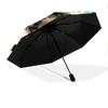 Pink Schnauzer Pattern, Automatic Folding Umbrella, Portable and Foldable Design, 8 Ribs, a Christmas or Birthday Gift.