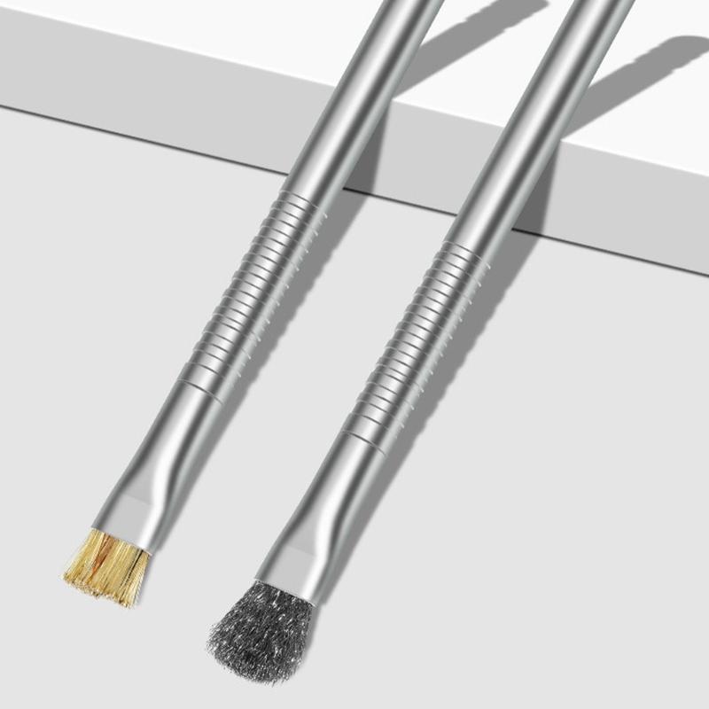 Double Purpose Mobile Phone Repair Brush 2-in-1 Solder Pad Cleaning Tool Upgrades for Effective Electronics Maintenance