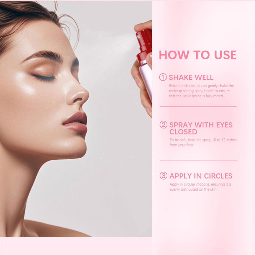 Langanhaltendes mattes Make-up-Fixierspray Hydratisierender Nebel für verschiedene Hauttypen Wasserdichtes Finish Ölkontroll-Fixierspray