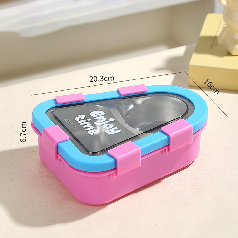 Triangle Thermal Lunch Box Divided Compartments Food Container Portable Insulated Bento Box  Picnic