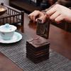 Ebony Solid Wood Tea Coaster Set - Tea Ceremony Accessories for Home or Office