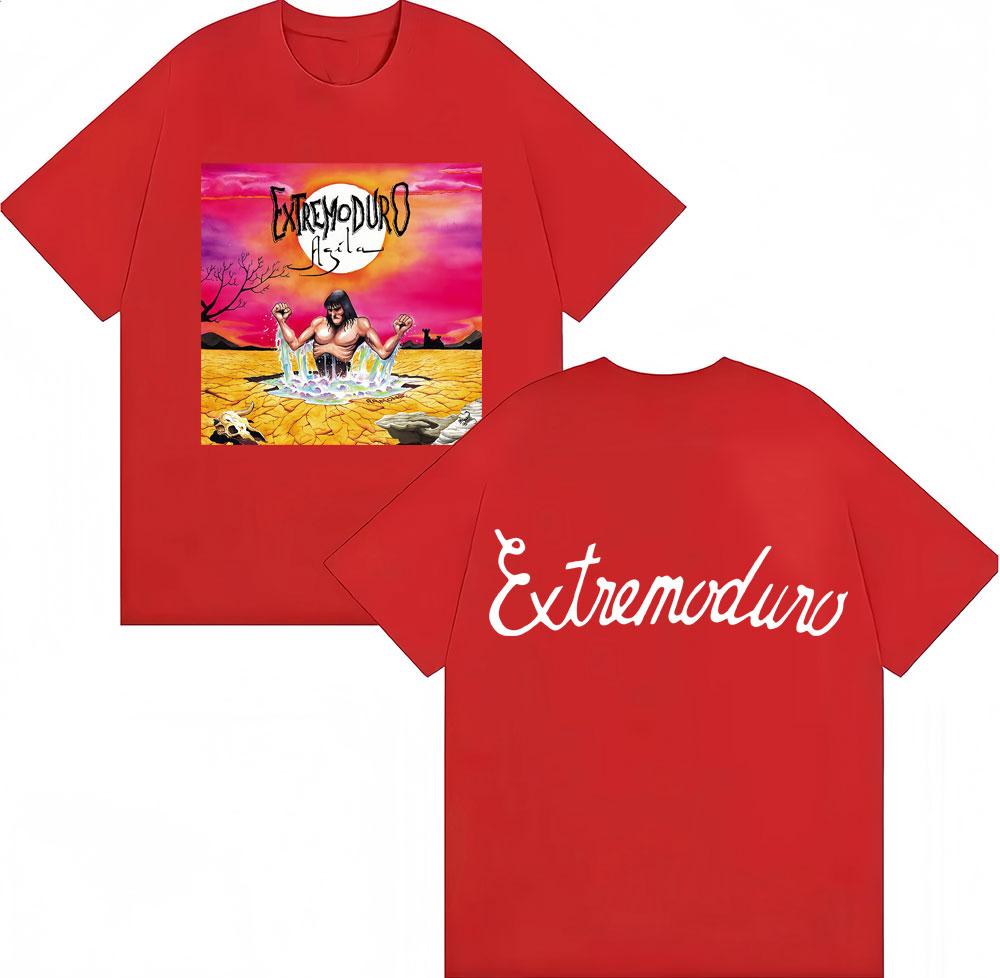 Rock Band Extremoduro Agila Album Graphic Tshirt Men Women Fashion Vintage Hip Hop TShirts Cotton Loose Fans T Shirt Streetwear S