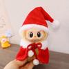 Labubu Christmas Keychain & Doll Outfit: Cloak, Sweater, and Hat Set