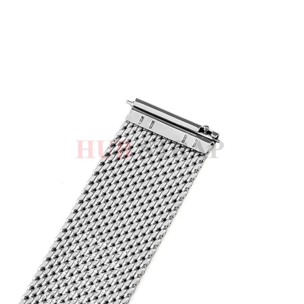 Schnellwechsel Milanese 1.0 Mesh Armband Universelles Armband 3 mm Dicke für Seiko 18 mm 20 mm 22 mm 24 mm Edelstahl-Uhrenarmband