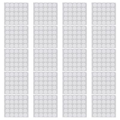 20 Fogli Adesivi per Stoppini per Candele Rotondi in Schiuma Nastro Adesivo Bifacciale per Fare Candele 20x1mm