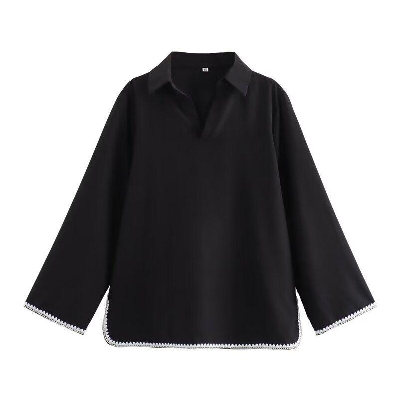 Fashion Style 2024 Summer New Arrival Women's Back Bowknot Decoration Stripes Shirt High Waist Pants 3233233