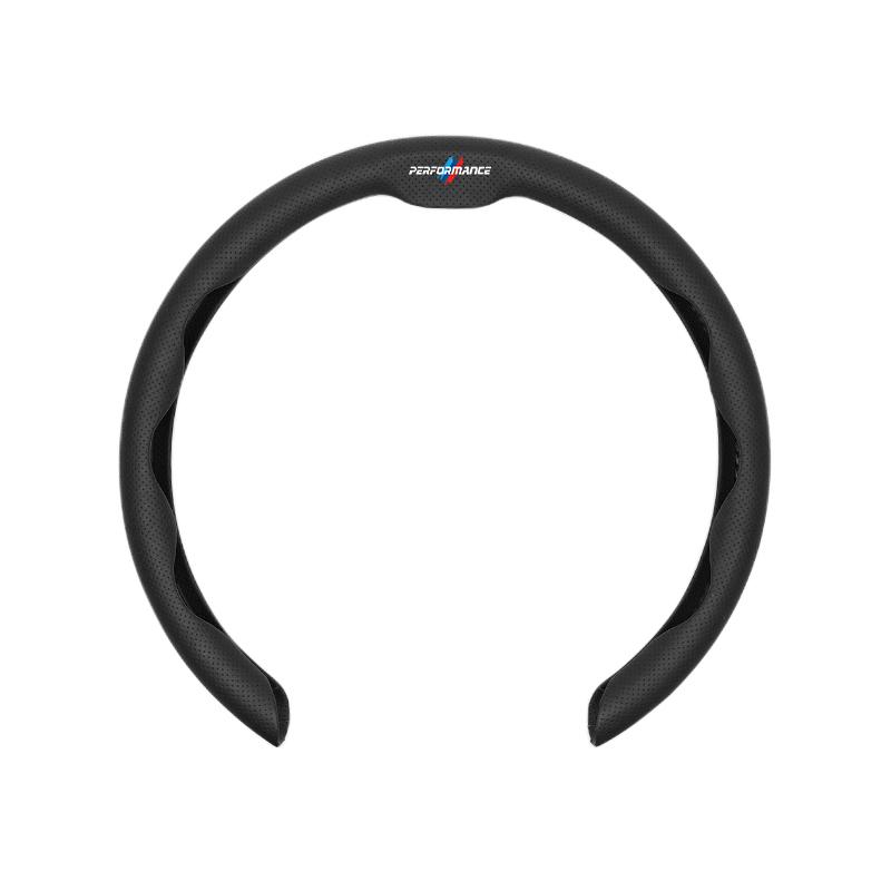 BBIH8 2026New Leather Fabric Car Steering Wheel Cover Valve Cap Accessories For BMW X1 X2 X3 X5 X4 X6 X7 iX3 F20 F10 F07 E70 E46 E90 E
