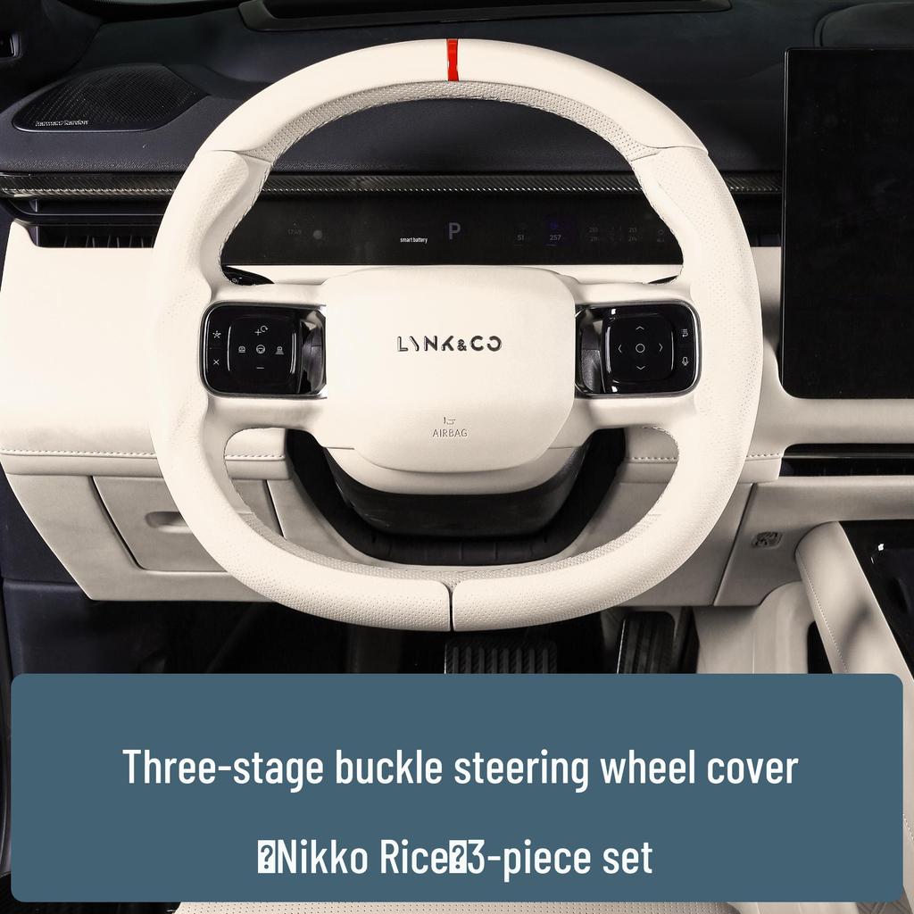 Lynk & Co 900 Steering Wheel Cover: Breathable, Soft Wrap, Full Coverage, All-Season Accessory