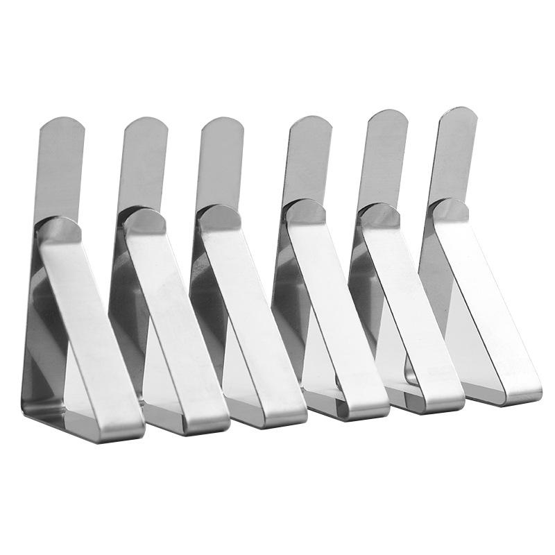 Stainless Steel Anti-Slip Tablecloth Clips Non-slip Tables Cover Securing Clamps Clip Wedding Camping Promenade Table Cover Clip