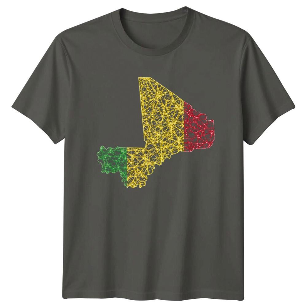 Mali Map Country Wireframe Graphic Unisexs TShirt Unisexs Tee Unisex Top S