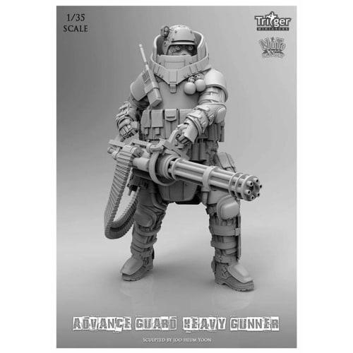 Nuts Planet 1/35 Scale Heavy Gunner with Vulcan Cannon Unpainted Resin Assembly Kit T35001