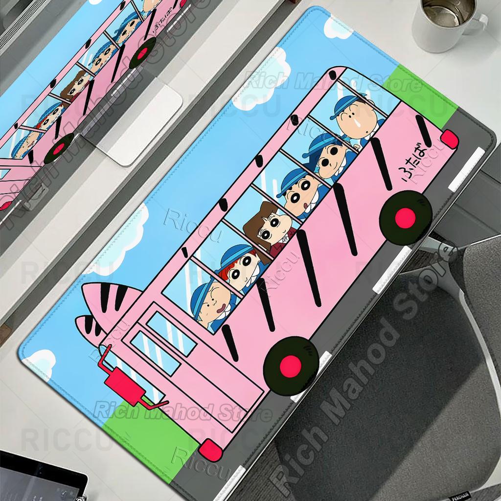 Anime Kawaii C-Crayon Shin-chan Pattern Mouse Pad Cute Cartoon Nonslip Rug Gaming Table Laptop Computer Keyboard Large Desk Mats