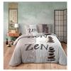 2-person Bedding Set - EDEN - 240 X 220 Cm - 100% Cotton - Taupe - Zen Pebble Pattern