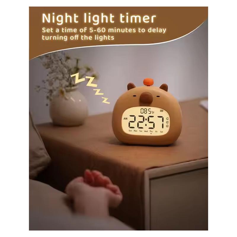 Multi-Functional LED Alarm Clock With Night Light Wake Up Clocks Koala Bedroom Desk Decor Kids Gift Timer