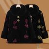 Mink Winter Winter Coat Coat Velvet Medium and Long Old Lady Thickened Padded Jacket Women