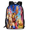 Cookie Kingdom Run School Backpack Oxford Fabric Curved Straps For Kids Unisex