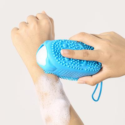 Silicone Body Brush Exfoliating Bath Shower Gentle Loofah Scalp Protection Scrubber Deep Cleansing Multi-Functional
