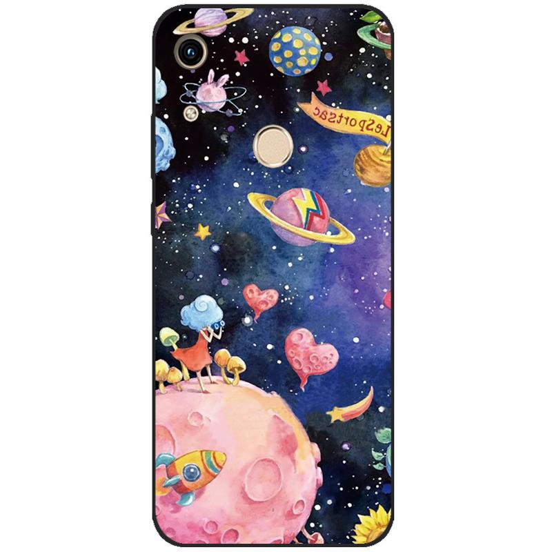 For Honor 8A Case huawei honor 8A prime cover Silicone TPU back Cover On Huawei Honor 8A JAT-LX1 Honor 8A prime JAT-L41 flower