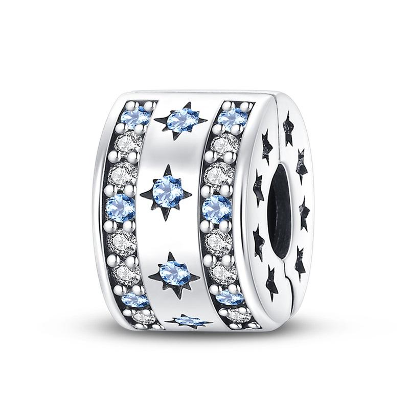 100% Copperdance Of Snowflakes Charms Fit Pan Original Bracelets Winter Love Bead Luminous Pendant Diy Jewelry Making