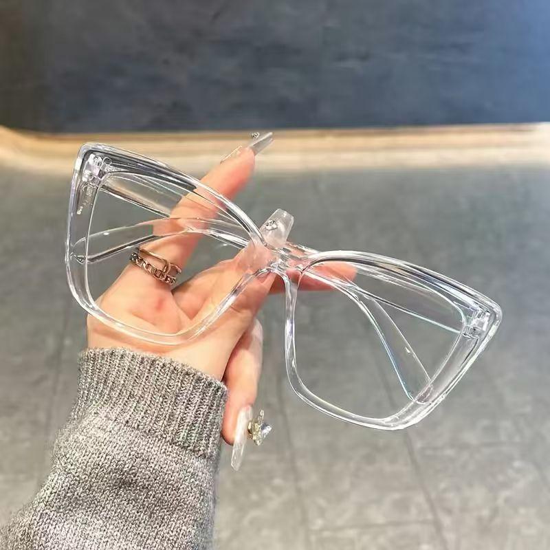 1Pc Classic Fashion Cat Eye Frame Non-Prescription Glasses Casual Fashion Item Glasses Suitable for Daily Wear, Studying, Readin