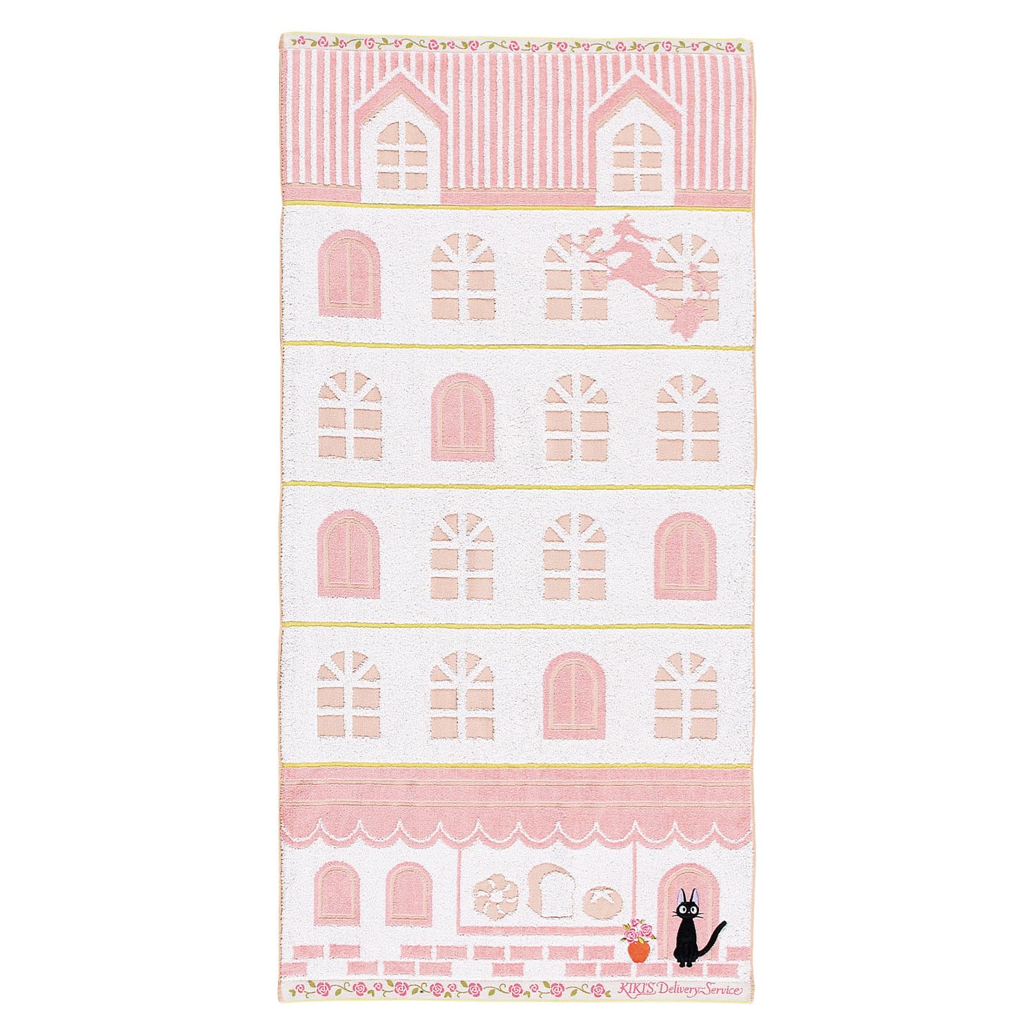 Marushin Ghibli Bath Delivery Bath Character Street 1005054300 Towel, Kiki s Service, Large, 100% Cotton, Goods, Gift, Birthday, Mother s Day, Corner,