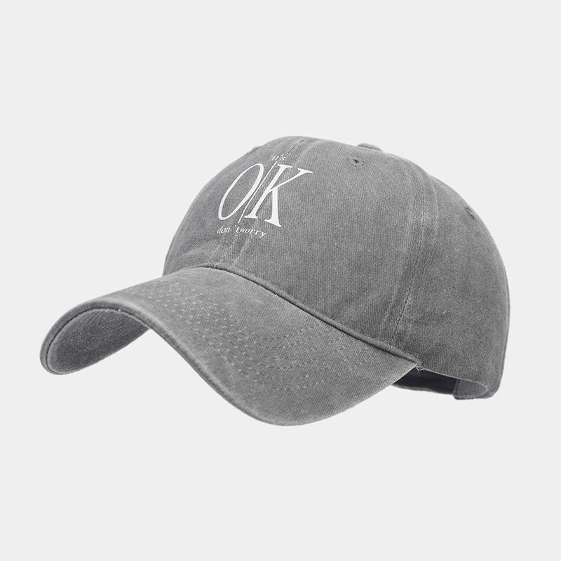 Spring New Letter Print Baseball Cap Men's Casual Versatile Cap Women's Trendy Personality Fashion Outdoor Sun Hat